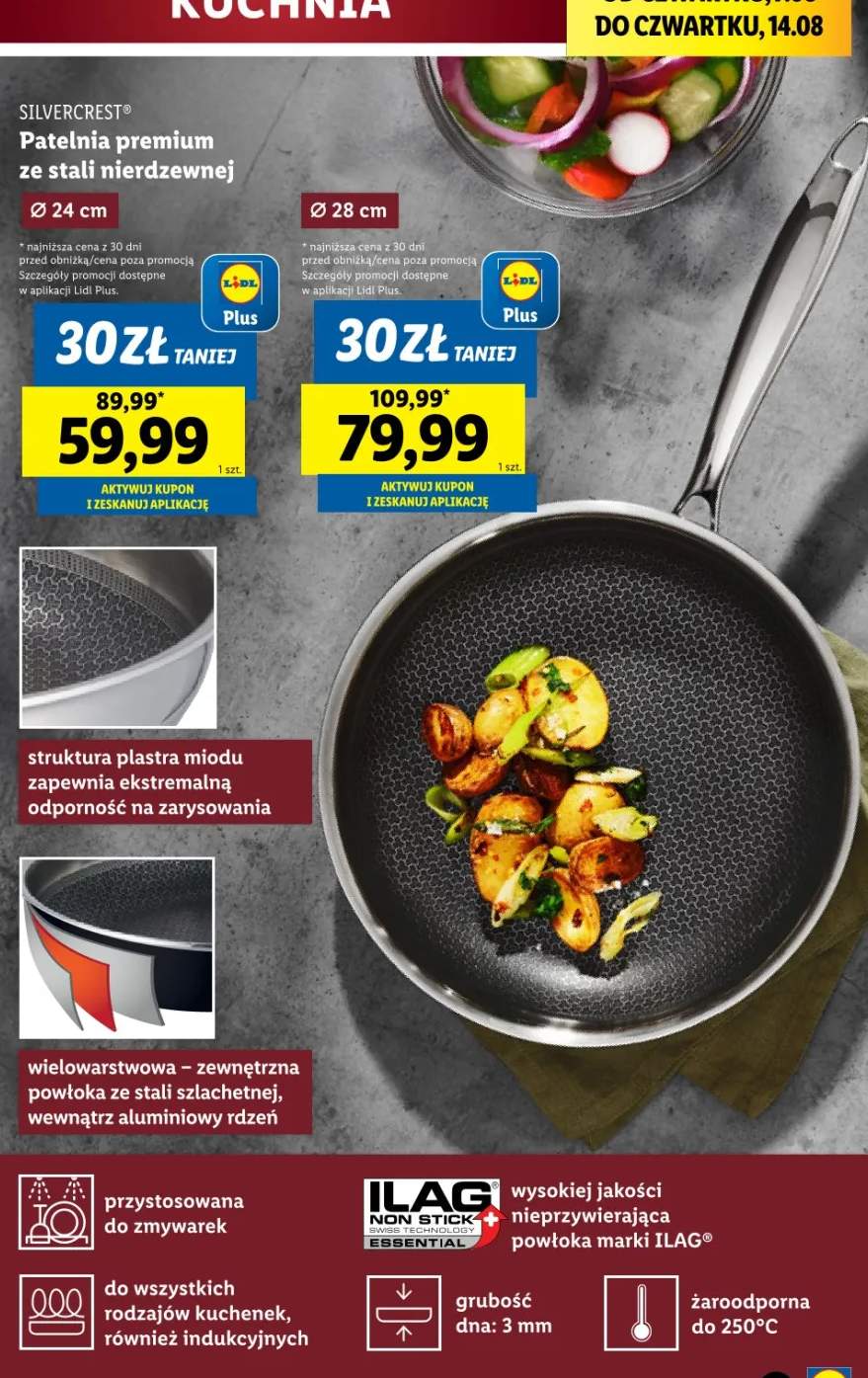 patelnia ze stali nierdzewnej