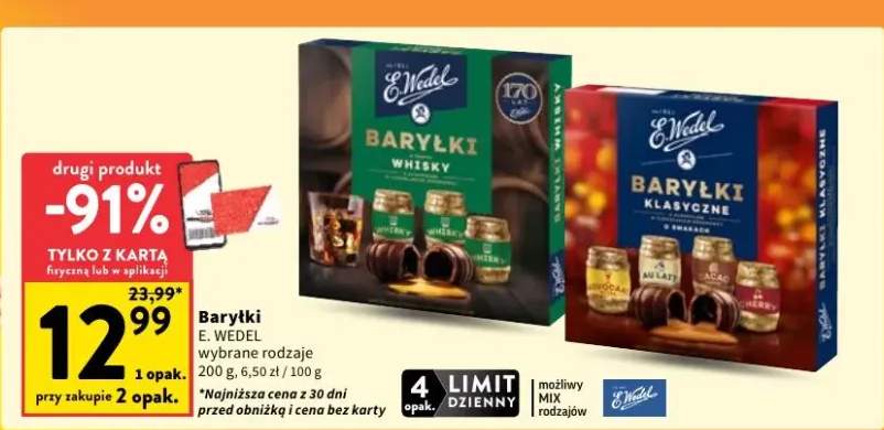 baryłki czekoladowe