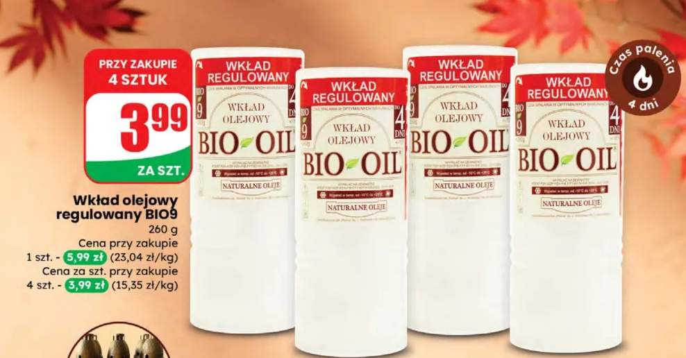 wkład olejowy do znicza