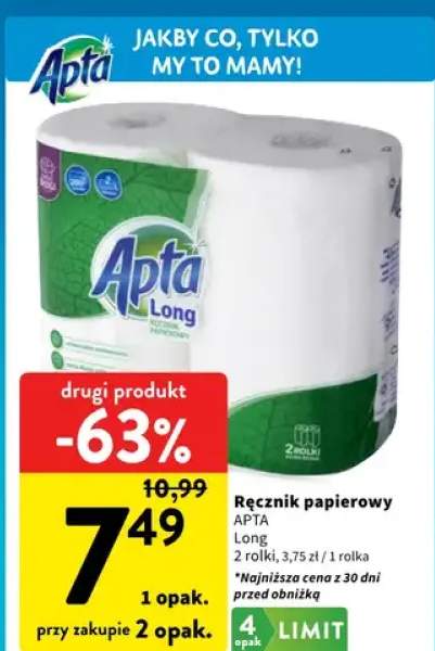 Ręcznik papierowy APTA Long