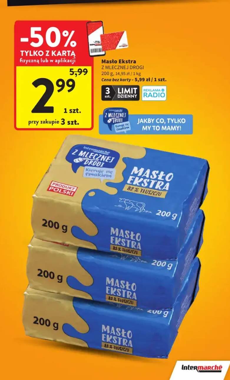 Masło Ekstra z mlecznej drogi