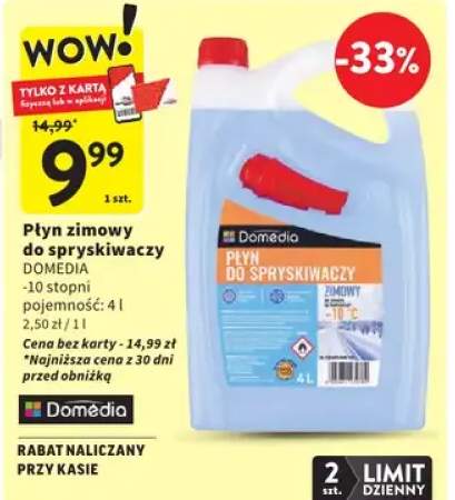 Płyn zimowy do spryskiwaczy 10 stopni