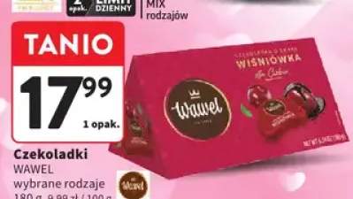 Czekoladki Wawel wybrane rodzaje