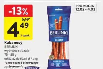 Kabanosy wybrane rodzaje