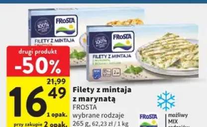 Filety z mintaja z marynatą wybrane rodzaje