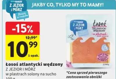 Łosoś atlantycki wędzony w plastrach solony na sucho