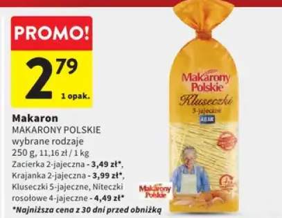 Makaron wybrane rodzaje