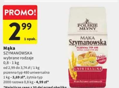 Mąka szymanowska wybrane rodzaje