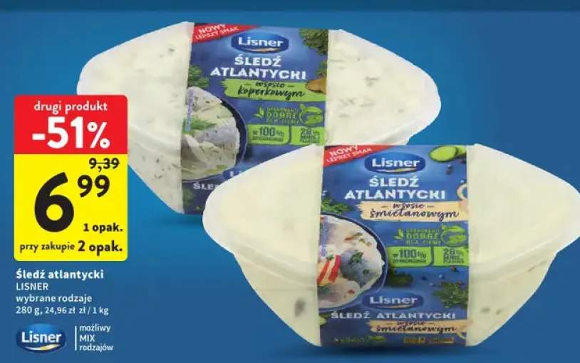 Śledź atlantycki wybrane rodzaje