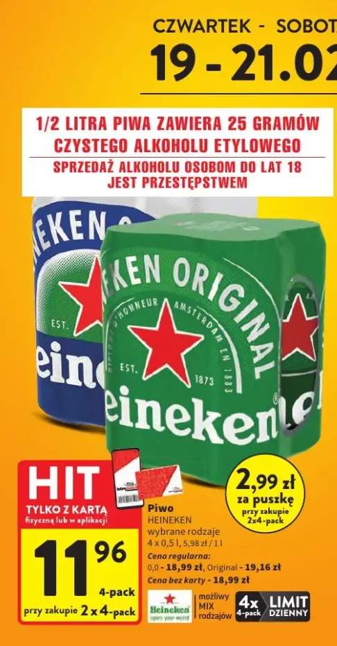 Piwo Heineken Original