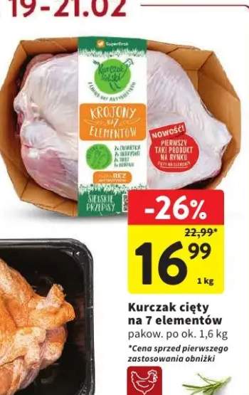 Kurczak cięty na 7 elementów
