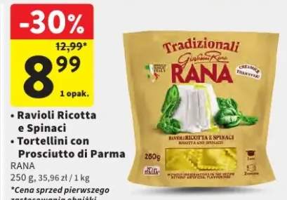 Ravioli Ricotta e Spinaci / Tortellini con Prosciutto di Parma