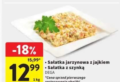 Sałatka jarzynowa z jajkiem / Sałatka z szynką