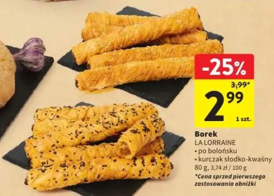 Borek po bolońsku z kurczak słodko-kwaśny