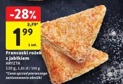 Francuski rożek z jabłkiem