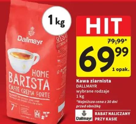 Kawa ziarnista Barista Caffe Crema Forte wybrane rodzaje