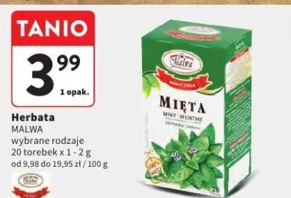 Herbata Mięta wybrane rodzaje