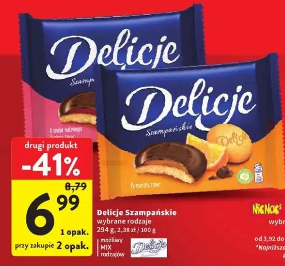 Delicje szampańskie wybrane rodzaje