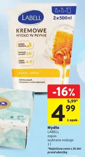 Mydło kremowe w płynie mleko i miód