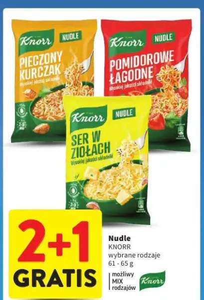 Nudle wybrane rodzaje