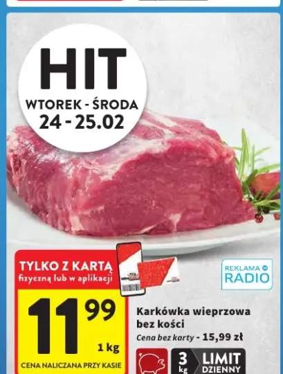 Karkówka wieprzowa bez kości