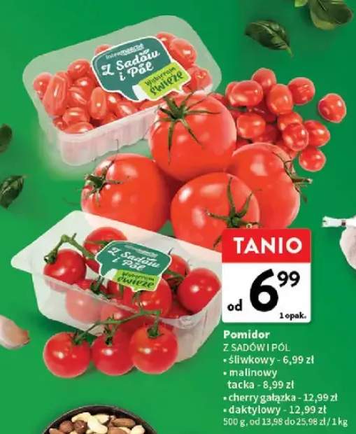 Pomidor z sadów i pól cherry gałązka