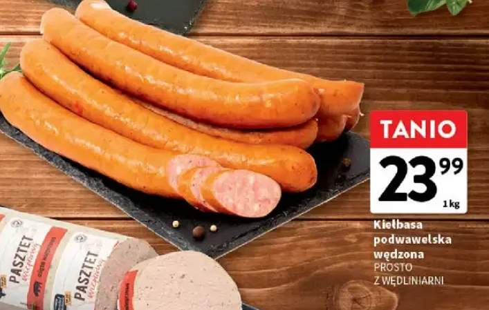 Kiełbasa podwawelska wędzona prosto z wędliniarni