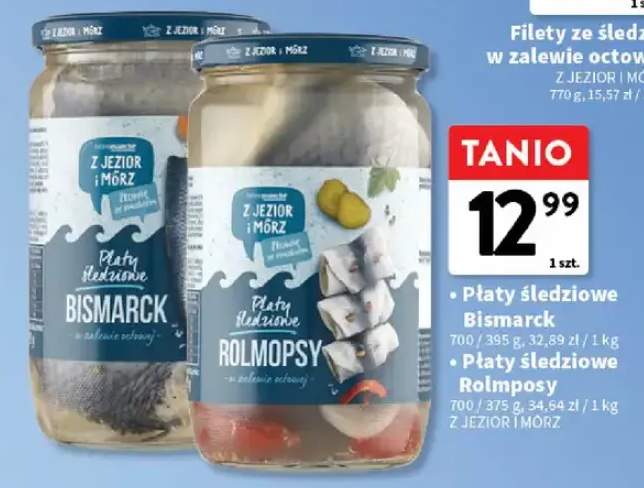 Płaty śledziowe Rolmopsy