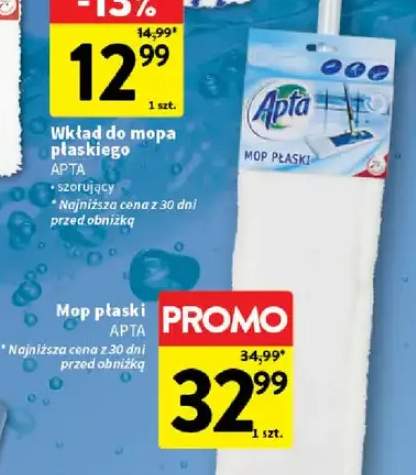 Wkład do mopa płaskiego z szorującą