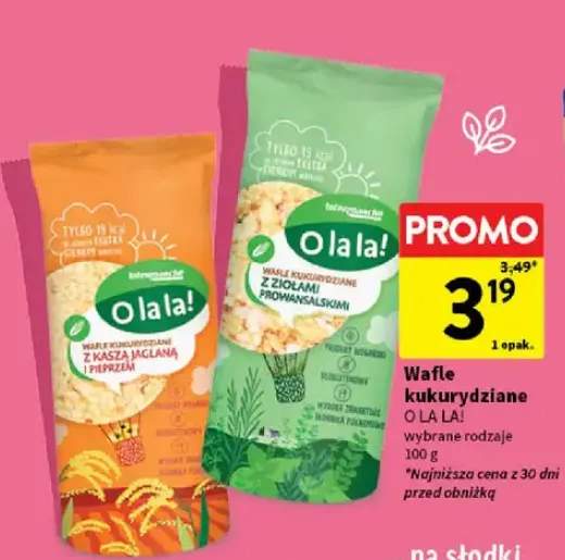 Wafle kukurydziane wybrane rodzaje