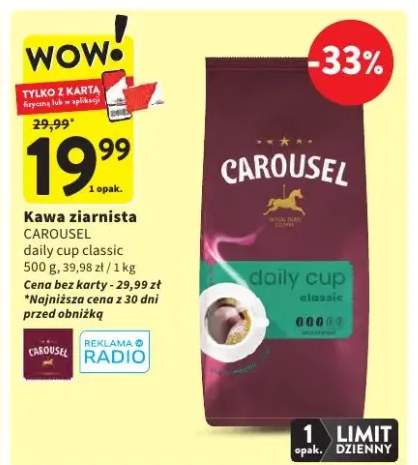 Kawa ziarnista daily cup classic