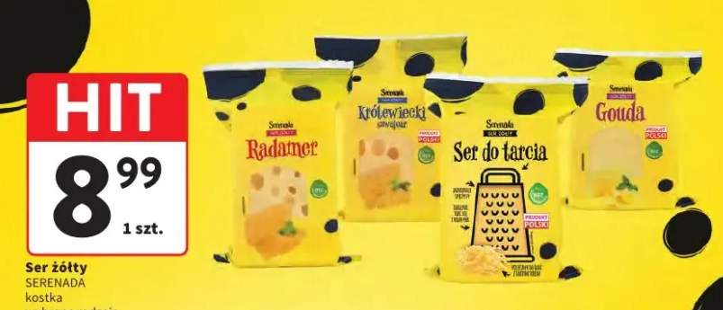 Ser żółty kostka wybrane rodzaje