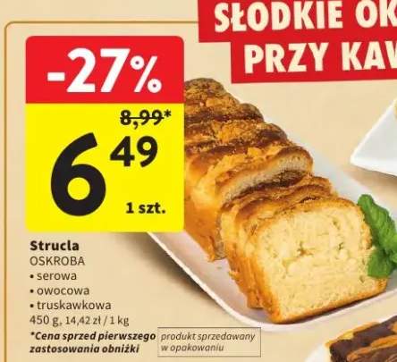 Strucla serowa, owocowa, truskawkowa