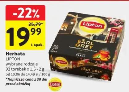 Herbata wybrane rodzaje 92 torebek x 1,5-2g