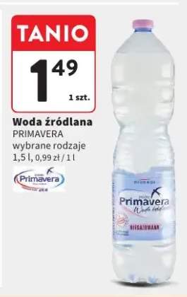 Woda źródlana wybrane rodzaje
