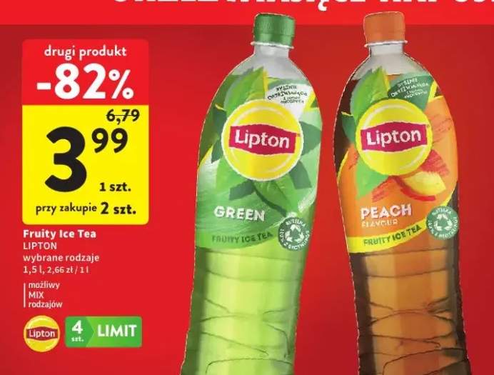 Napój Fruity Ice Tea Peach