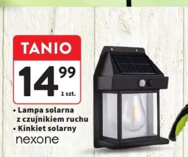 Lampa solarna z czujnikiem ruchu Kinkiet solarny