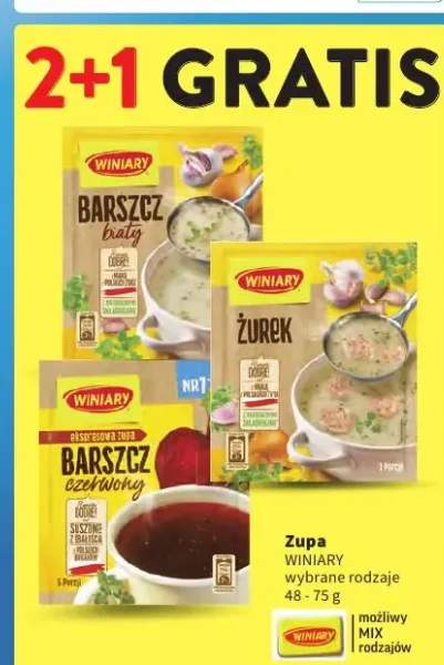 Zupa wybrane rodzaje 48-75g możliwy MIX rodzajów