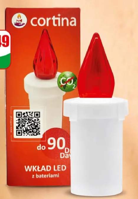 wkład LED do znicza