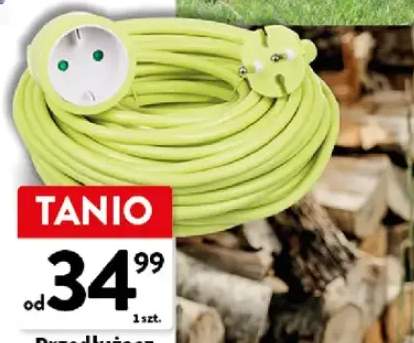 Przedłużacz ogrodowy 10m kolor: lemon, pomarańczowy