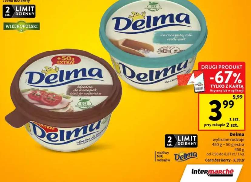 Margaryna wybrane rodzaje