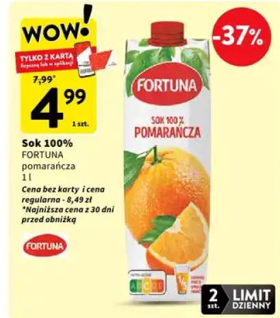 Sok 100% pomarańcza