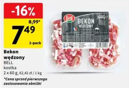 Bekon wędzony kostka