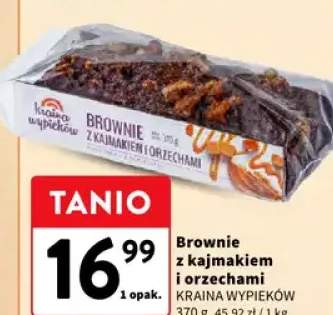 Brownie z kajmakiem i orzechami