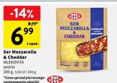 Ser Mozzarella & Cheddar wiórki