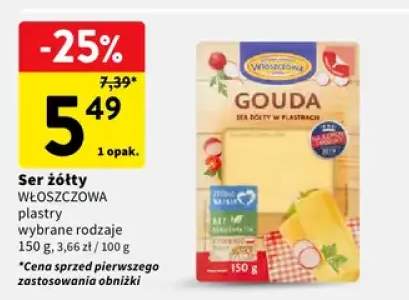 Ser żółty plastry