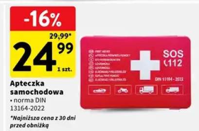 Apteczka samochodowa norma DIN 13164-2022