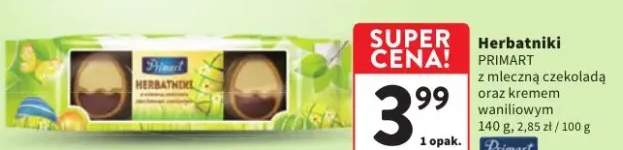 Herbatniki z mleczną czekoladą oraz kremem waniliowym