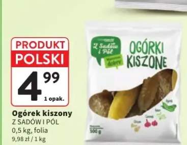 Ogórek kiszony folia