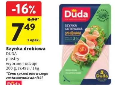 Szynka drobiowa plastry wybrane rodzaje